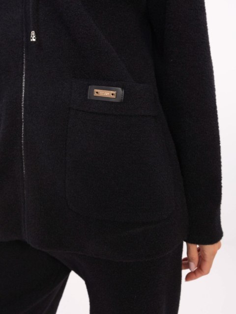 Komplet damski bluza ze spodniami czarny