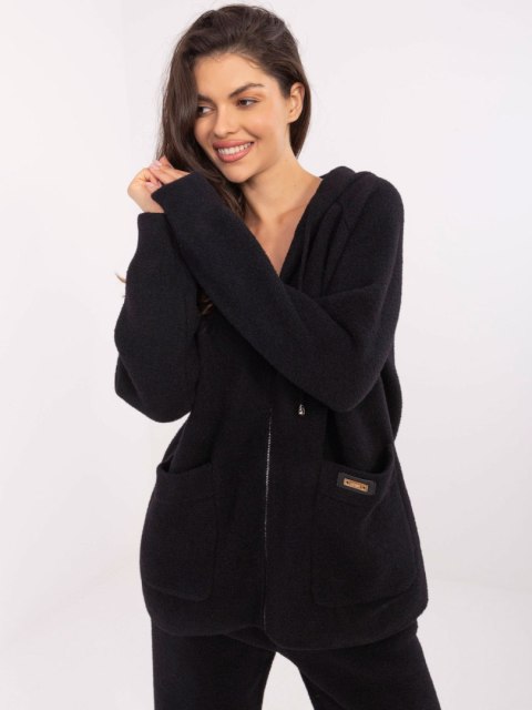 Komplet damski bluza ze spodniami czarny