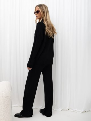 Swetrowy komplet oversize czarny