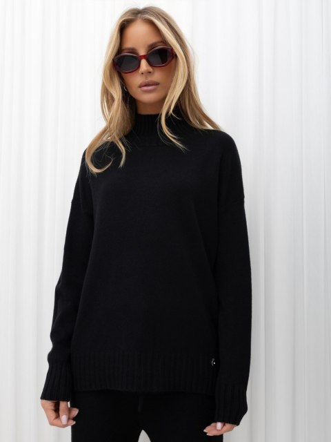 Swetrowy komplet oversize czarny