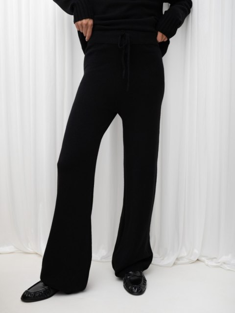 Swetrowy komplet oversize czarny